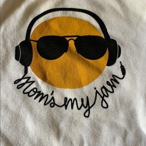 “Moms my jam” super cute while onesie